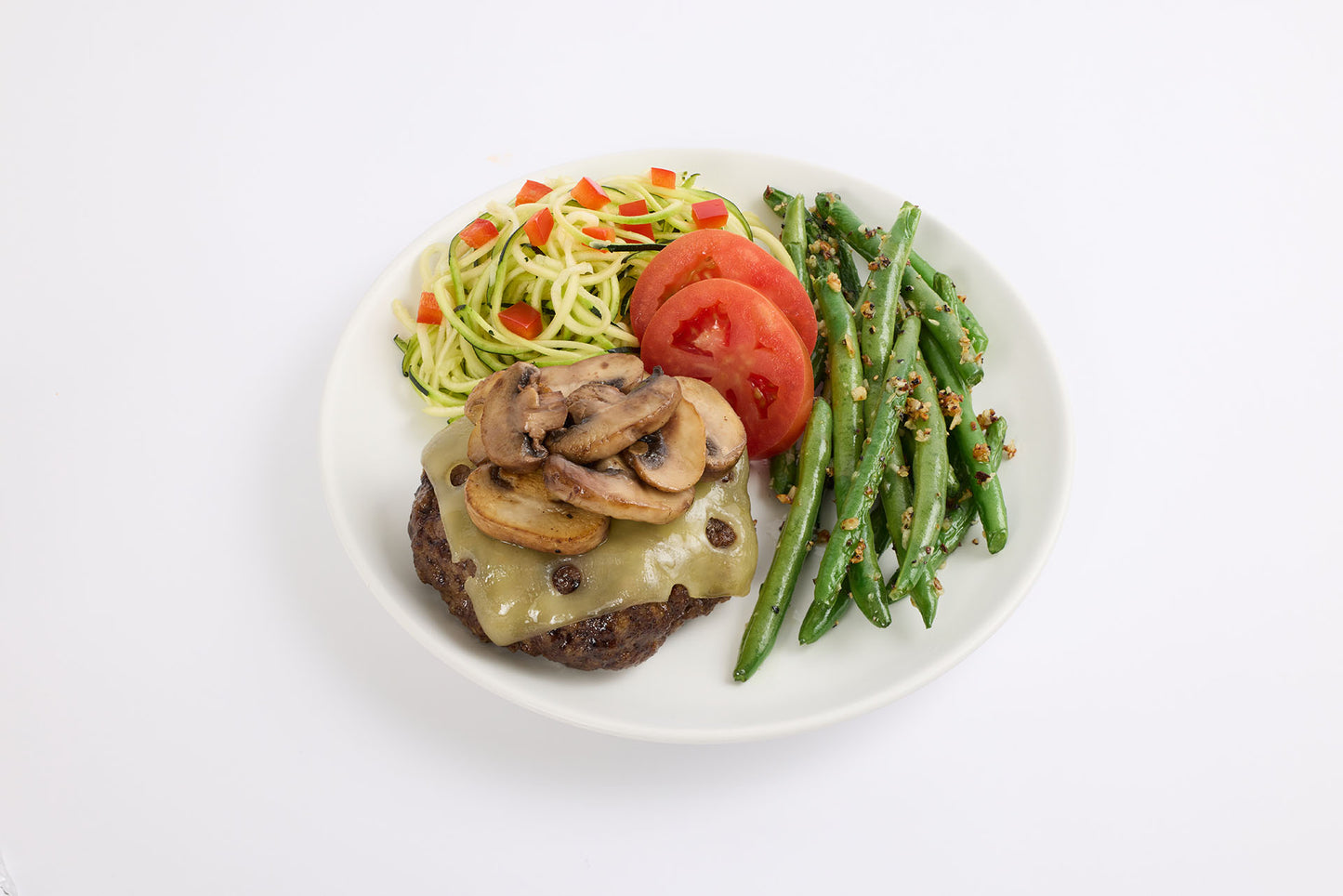 Mushroom Swiss Burger (SKD) (Keto)