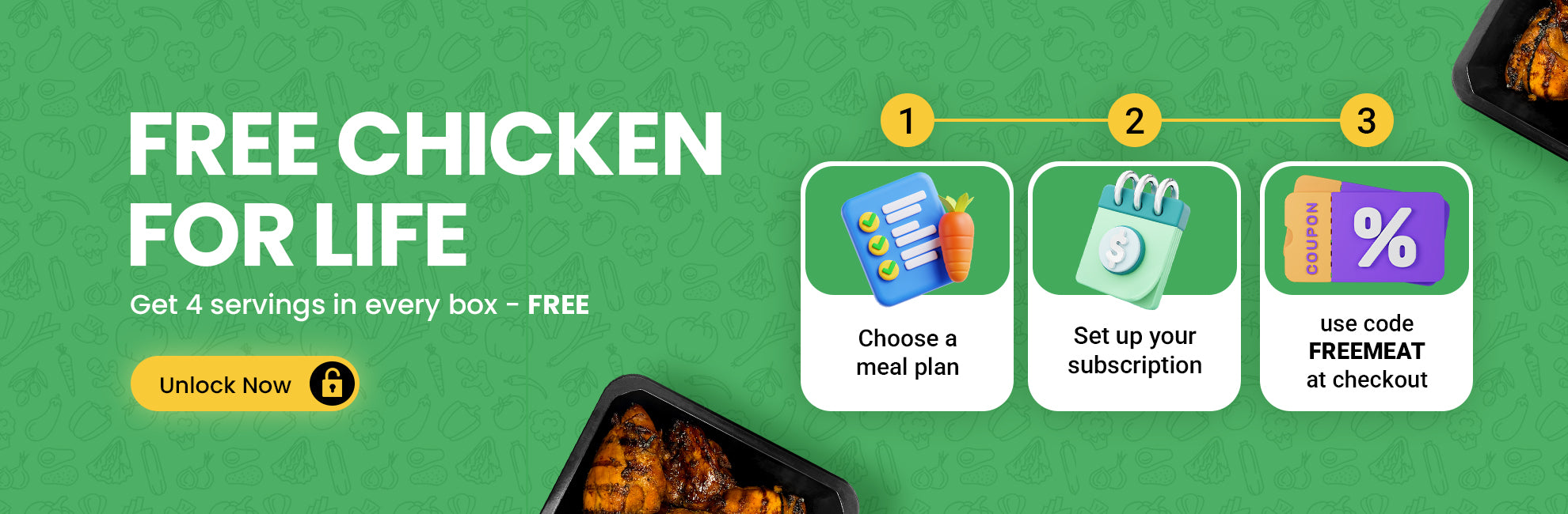 Build your custom meals at 1% Fitness